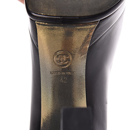 Chanel Lambskin Platform Cap Toe Pumps 42 Black 9 of 11