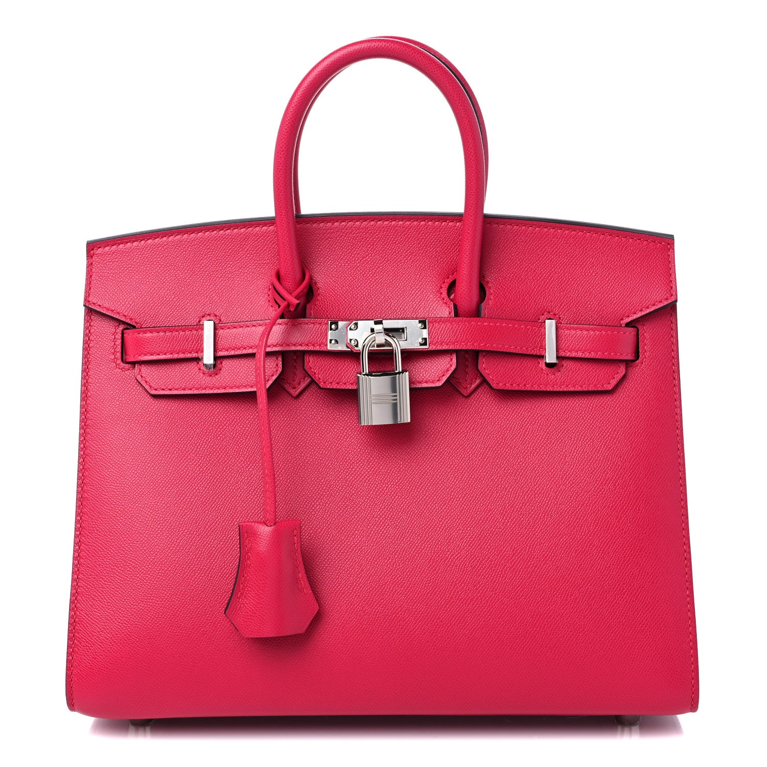 Hermes Madame Calfskin Birkin Sellier 25 FRAMBOISE 1 of 10