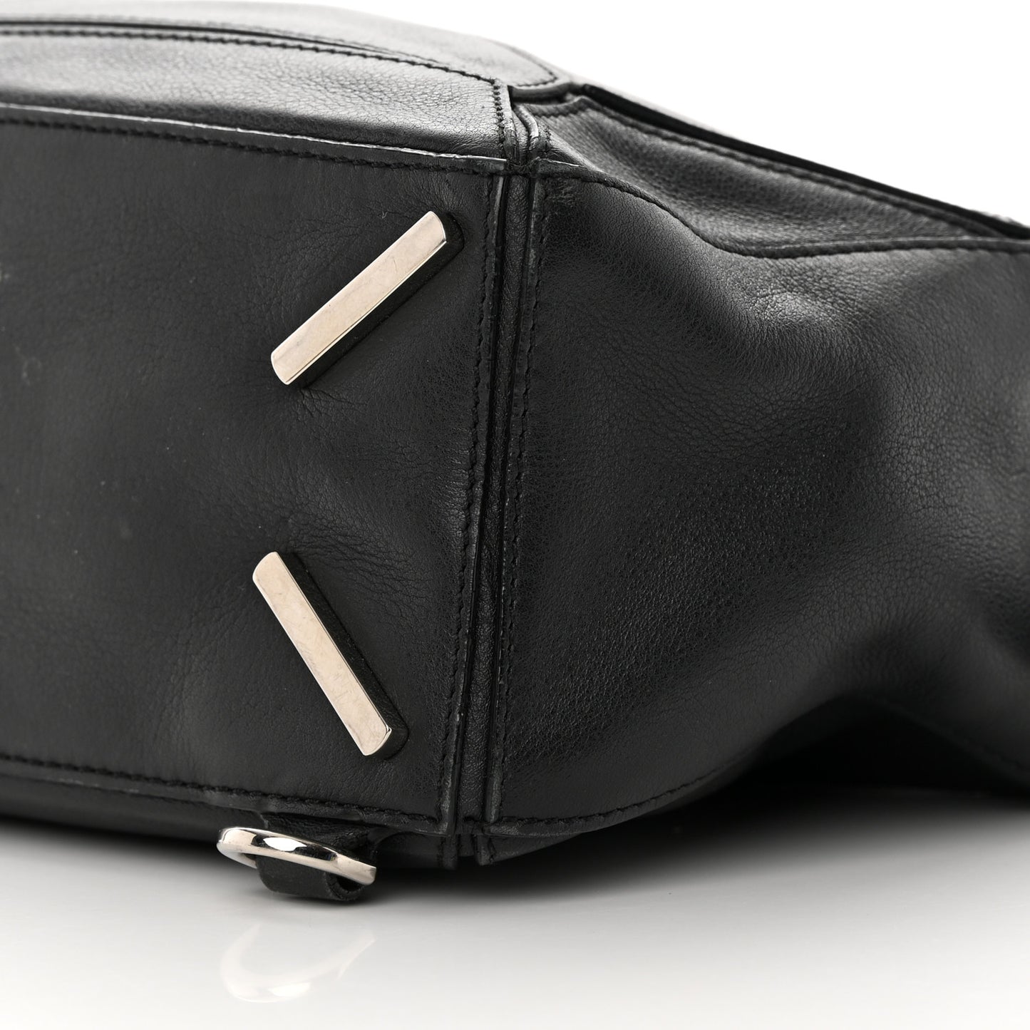 Calfskin Small Puzzle Bag Black