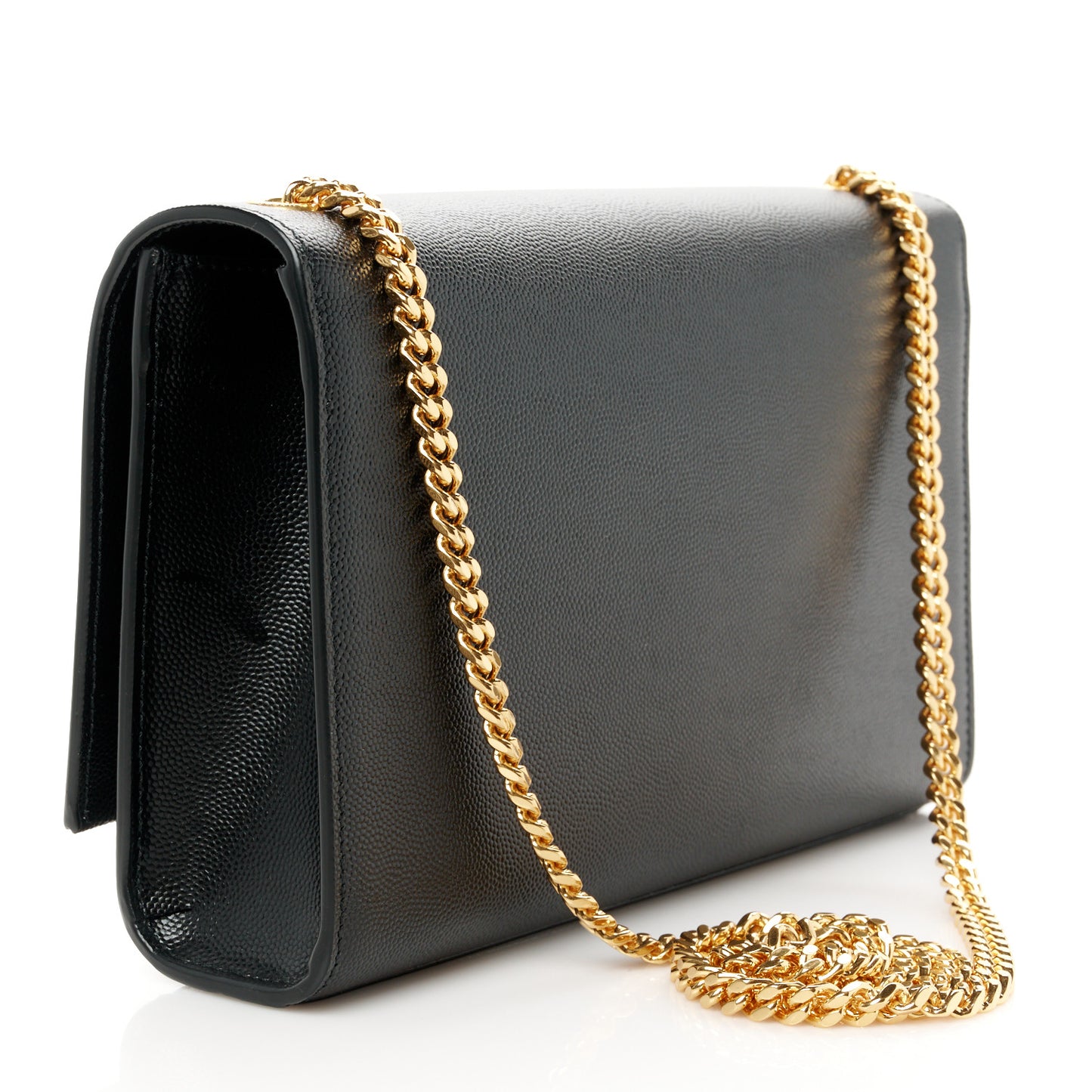 Grain De Poudre Medium Classic Monogram Kate Tassel Satchel Black
