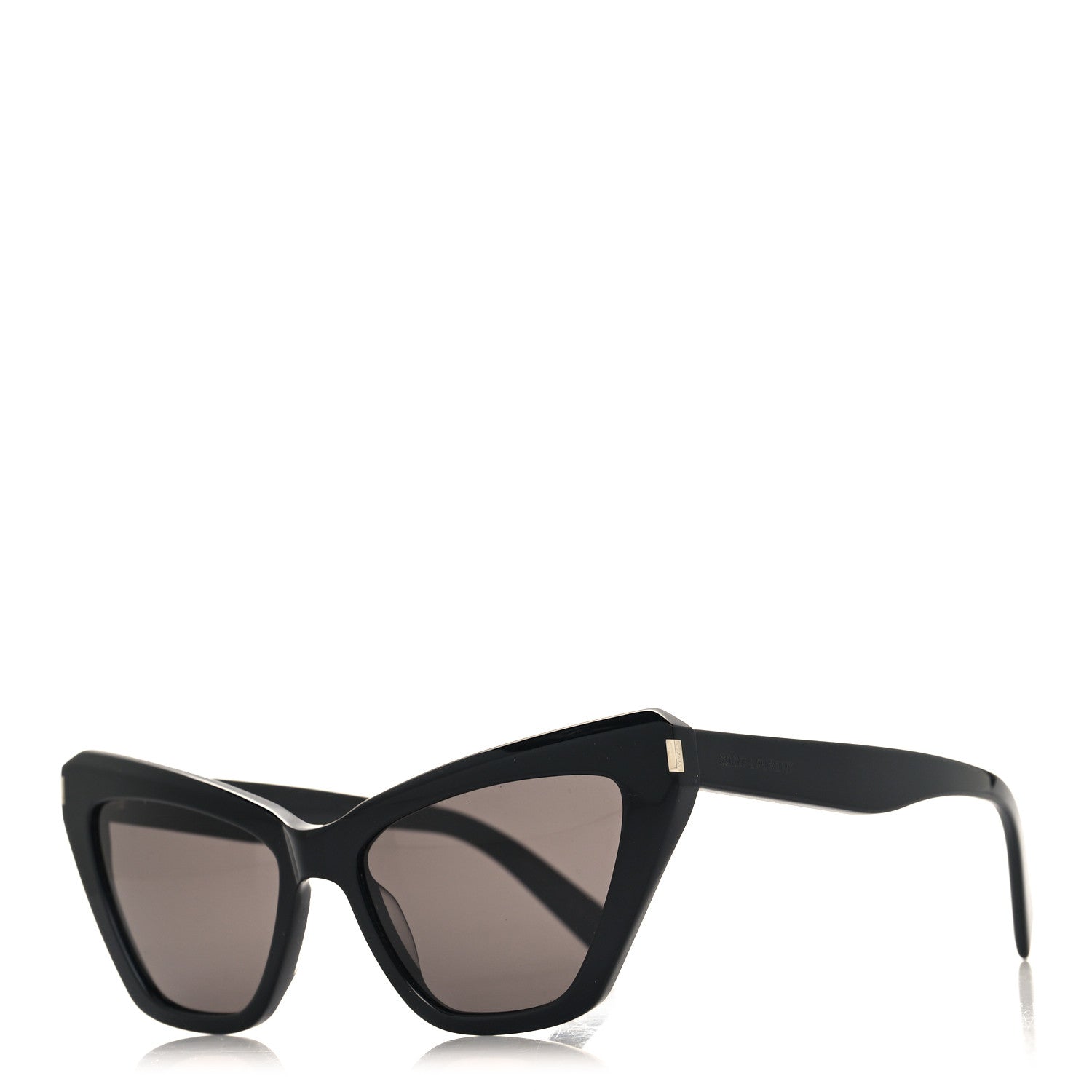 Saint Laurent Acetate SL466 New Wave Cat Eye Sunglasses Black 1 of 8