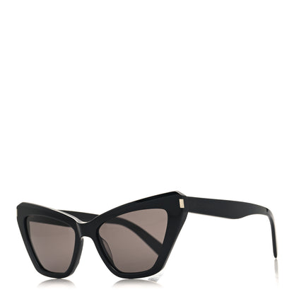 Saint Laurent Acetate SL466 New Wave Cat Eye Sunglasses Black 1 of 8