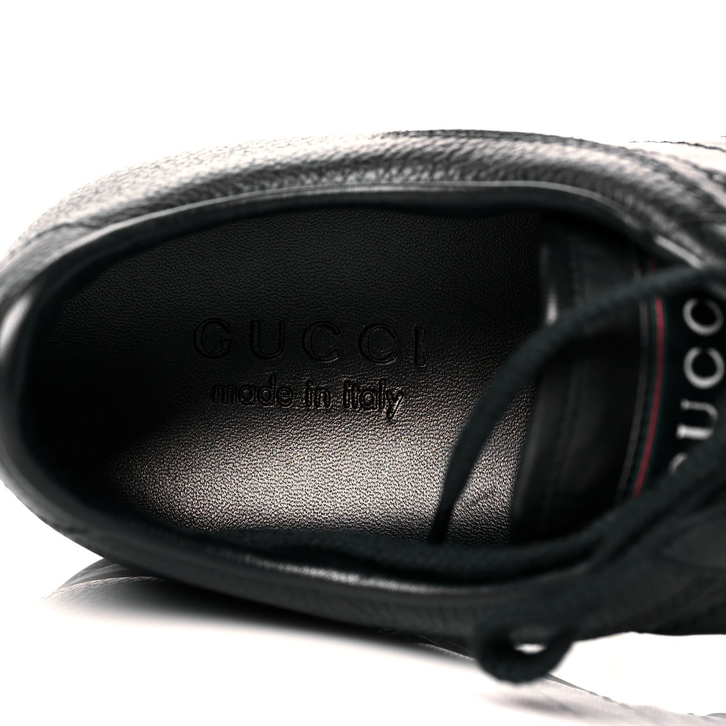 Calfskin Mens Low Top Sneakers 8.5 Black
