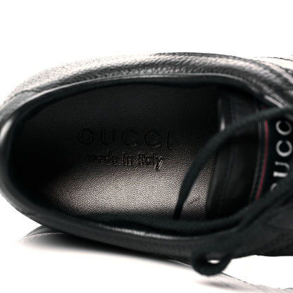 Gucci Calfskin Mens Low Top Sneakers 8.5 Black 8 of 9