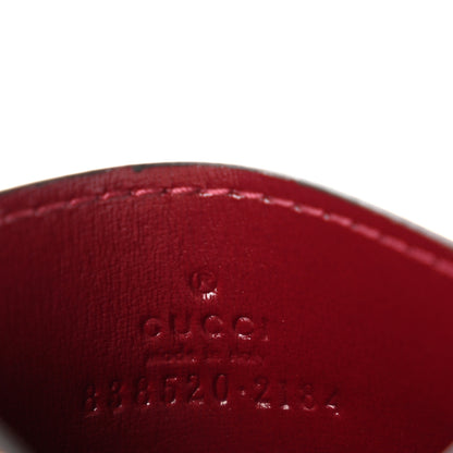 Gucci Calfskin Logo Card Holder Burgundy 6 of 7