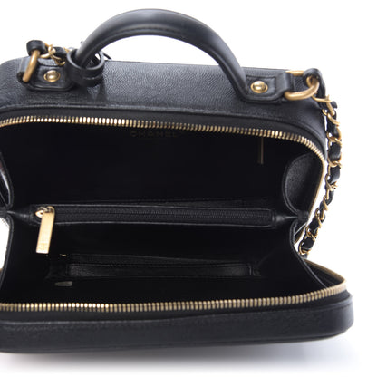 Chanel Caviar Quilted Medium CC Filigree Vanity Case Black 5 of 10