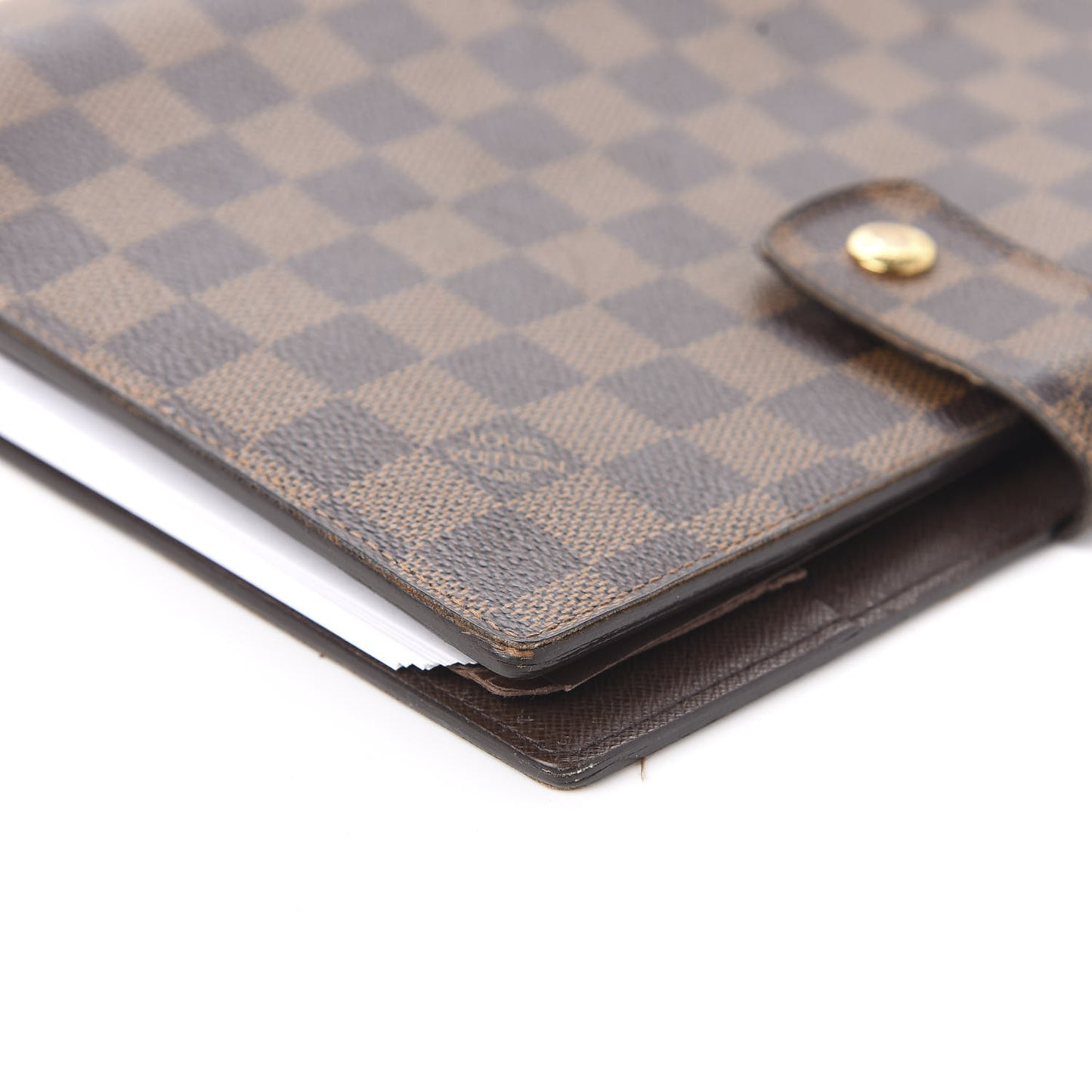 Damier Ebene Large Ring Agenda Cover