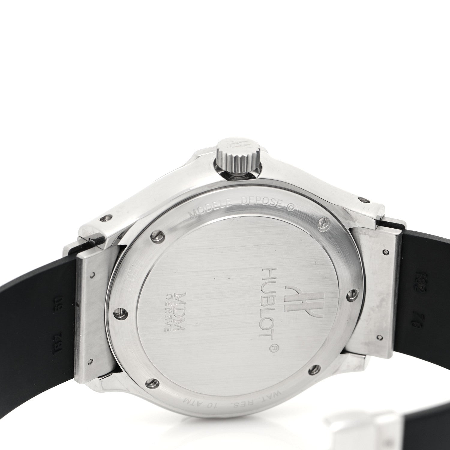 Hublot Stainless Steel Rubber 40mm MDM Automatic Watch Blue 1831.1 4 of 4
