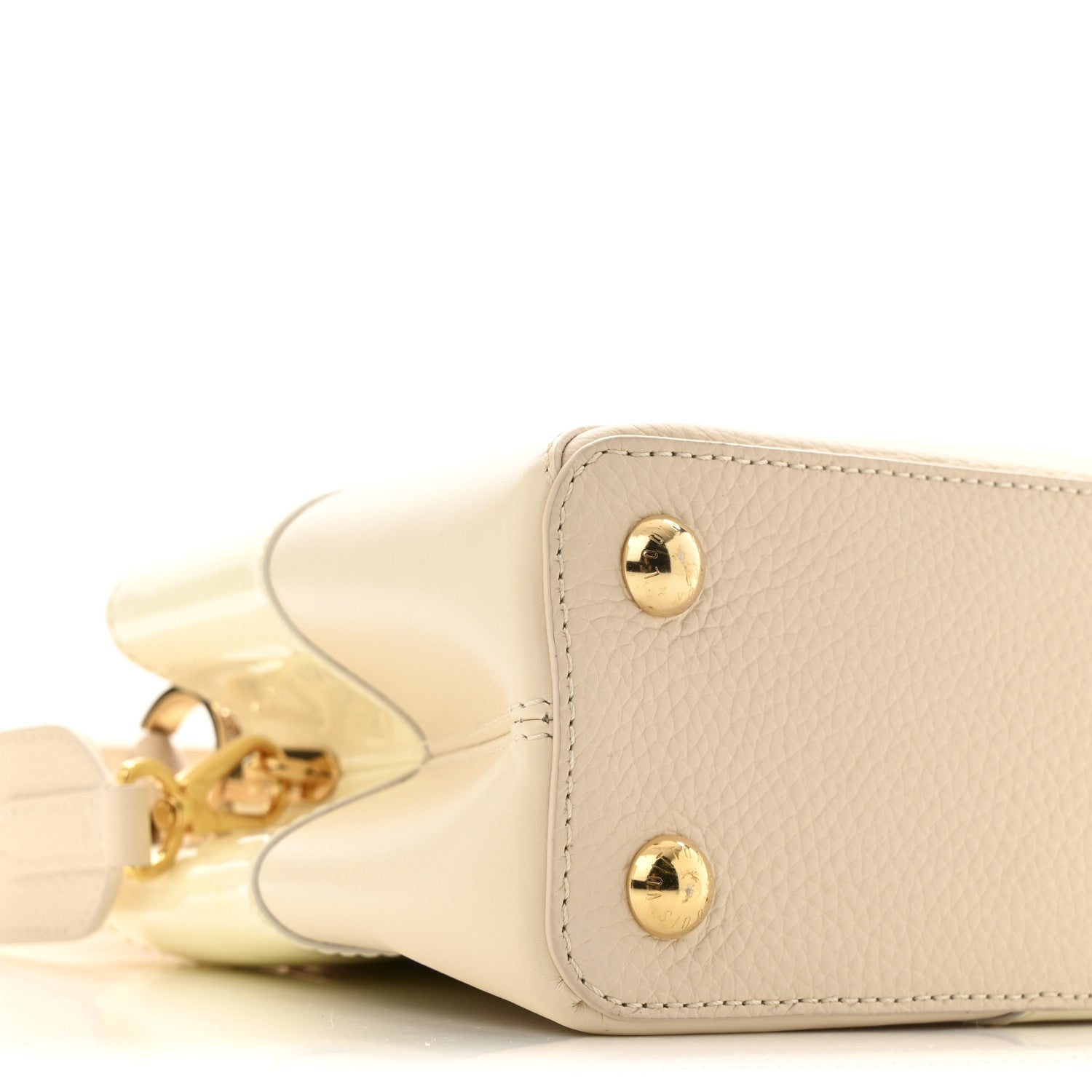 Louis Vuitton Taurillon Gelato Capucines BB Tonal Vanilla Beige 8 of 11