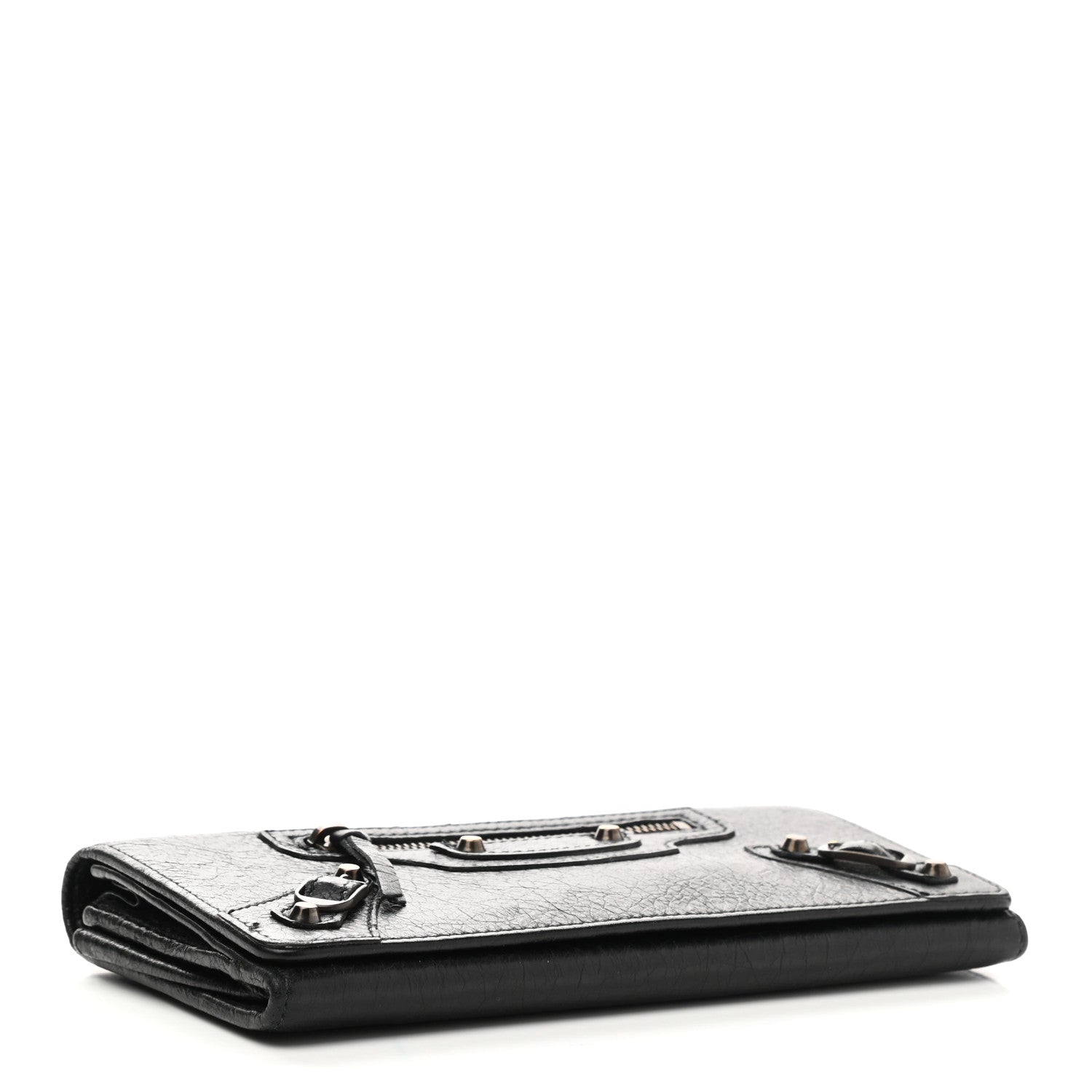 Balenciaga Agneau Classic Hardware Money Wallet Black 3 of 6