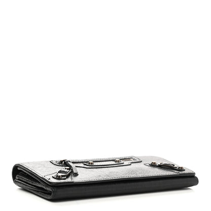 Balenciaga Agneau Classic Hardware Money Wallet Black 3 of 6