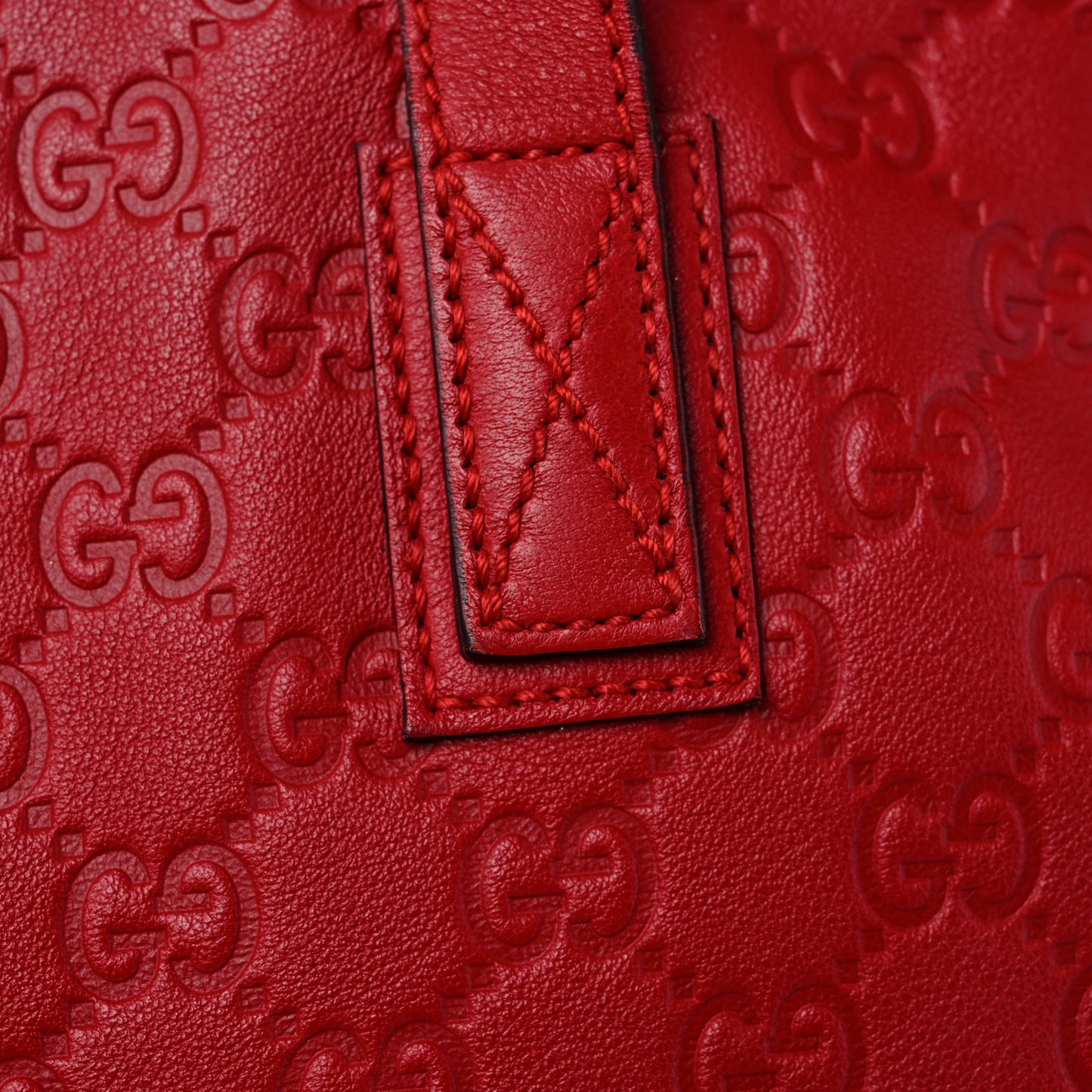Guccissima Medium Zippered Shopping Tote Red