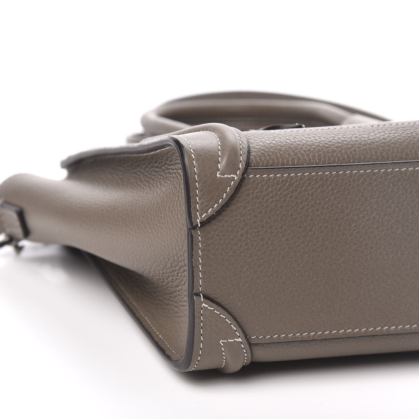 Drummed Calfskin Nano Luggage Souris