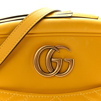 Gucci Calfskin Matelasse Medium GG Marmont Chain Shoulder Bag Stone Topaz 8 of 10