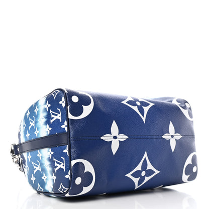 Louis Vuitton Monogram Escale Speedy Bandouliere 30 Blue 3 of 5