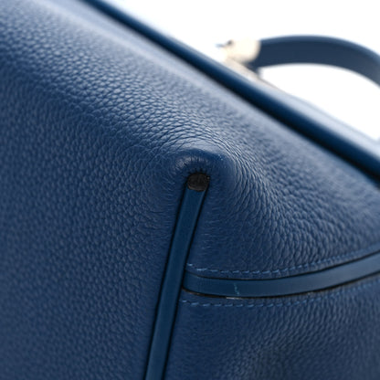 Hermes Taurillon Maurice Swift 24/24 29 Deep Blue 10 of 11