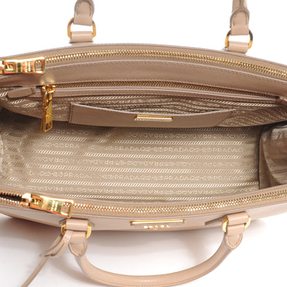 Prada Saffiano Lux Medium Tote Sabbia 5 of 10