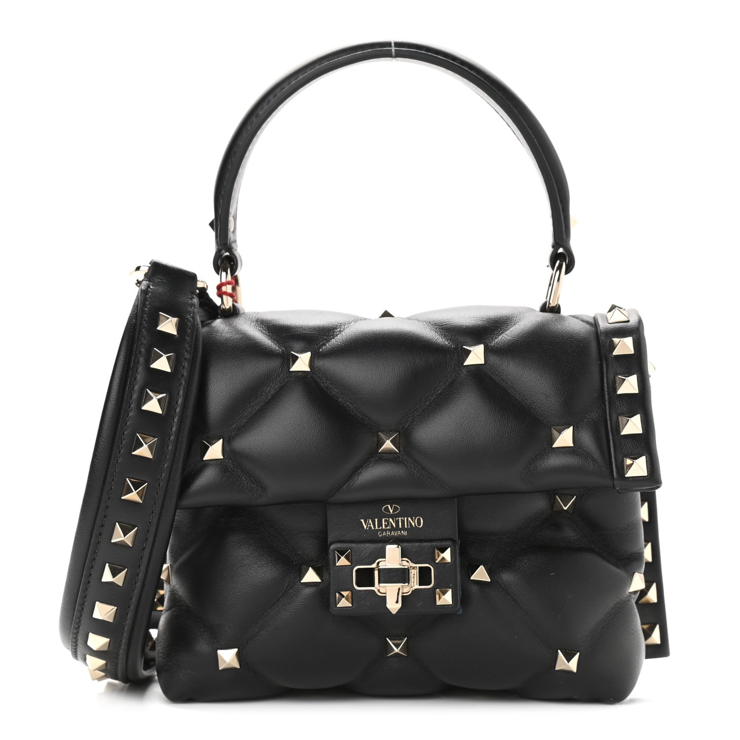 Valentino Garavani Nappa Mini Candystud Top Handle Bag Black 1 of 10