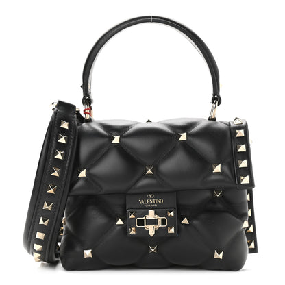 Valentino Garavani Nappa Mini Candystud Top Handle Bag Black 1 of 10