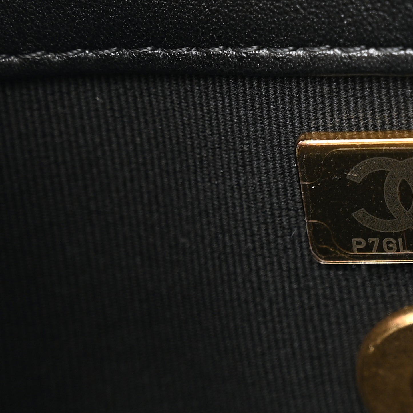 Shiny Lambskin Quilted Mini Flap Black