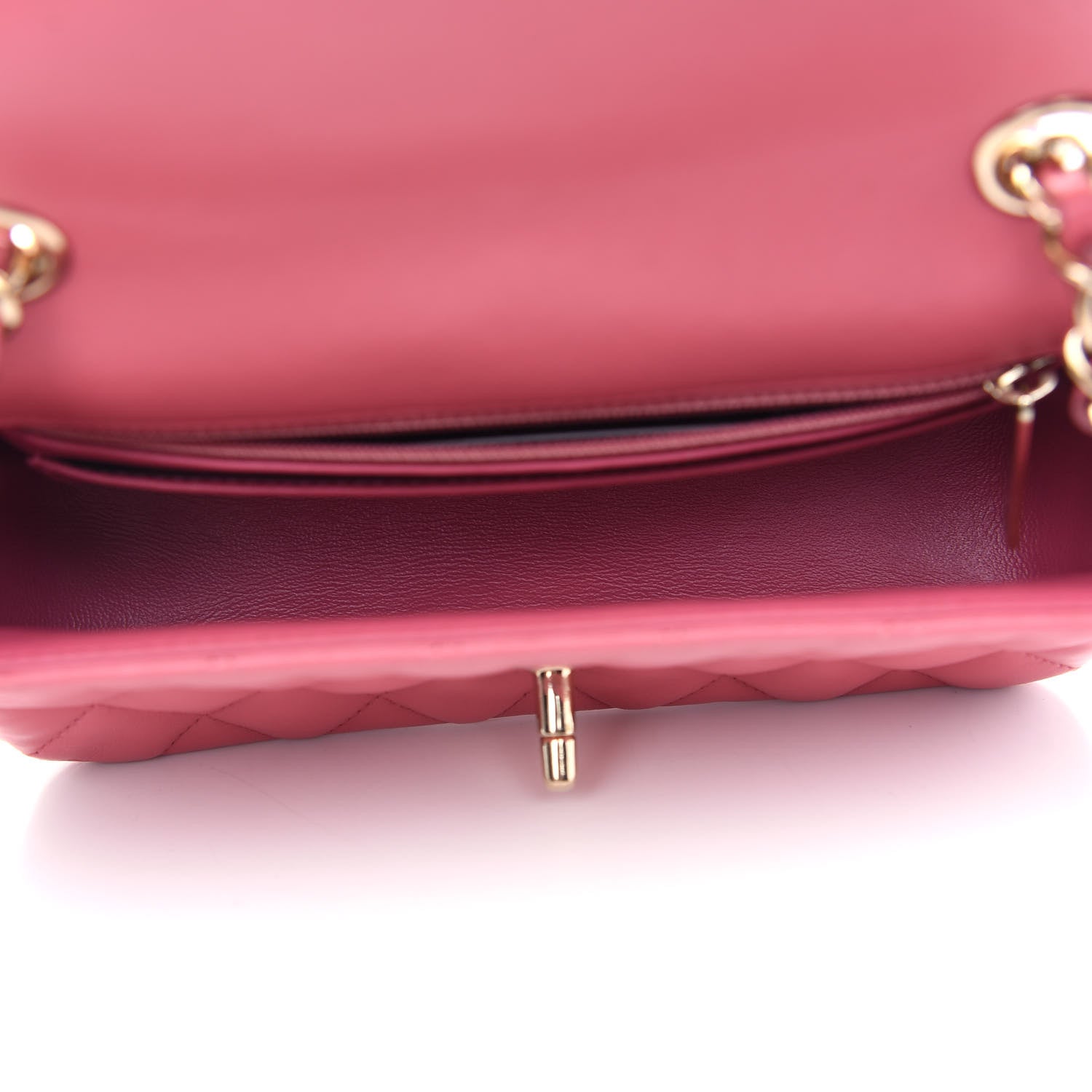 Chanel Lambskin Quilted Valentine Charms Mini Rectangular Flap Pink 4 of 10