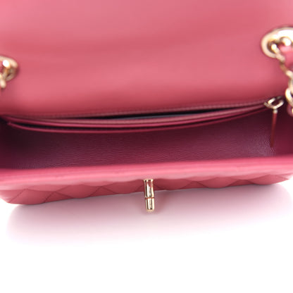 Chanel Lambskin Quilted Valentine Charms Mini Rectangular Flap Pink 4 of 10