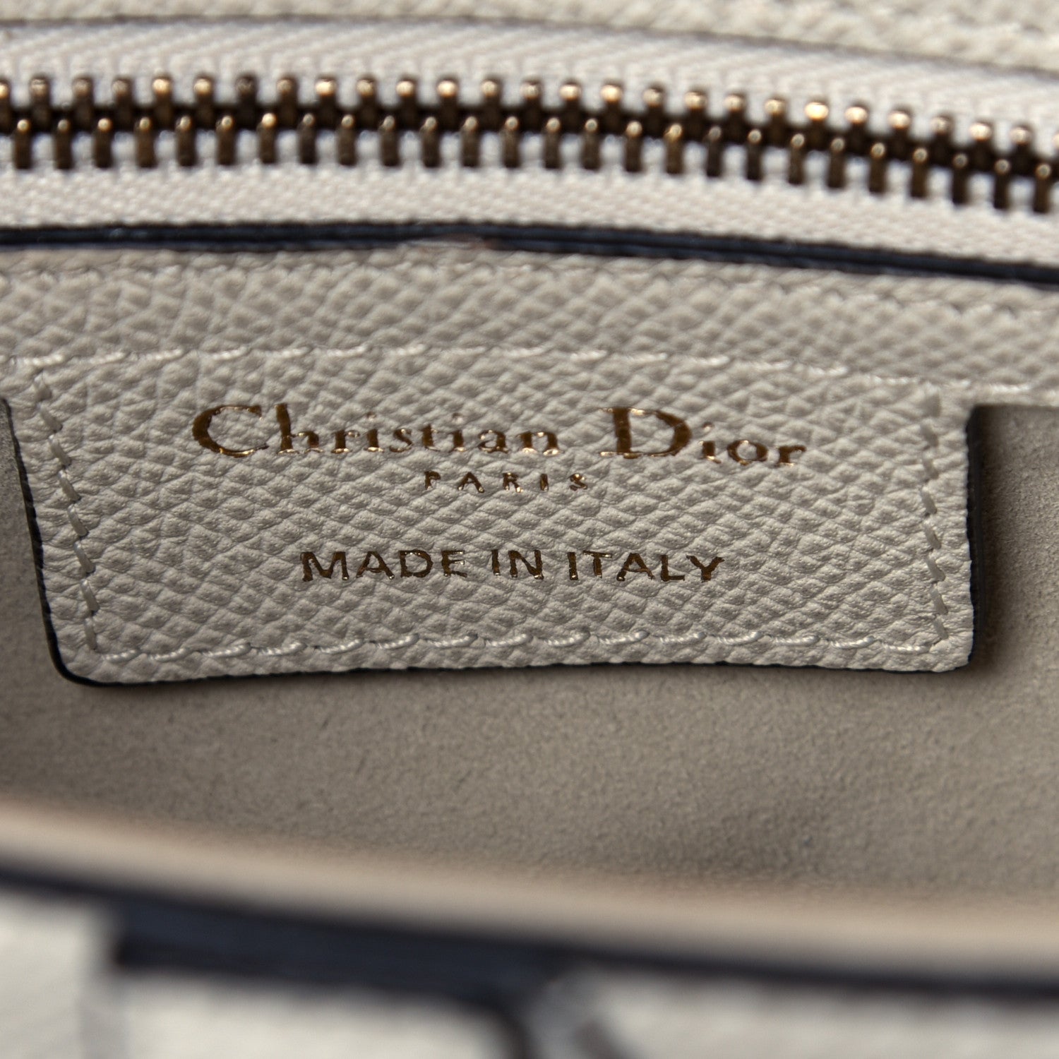 Christian Dior Grained Calfskin Saddle Bag White 6 of 10