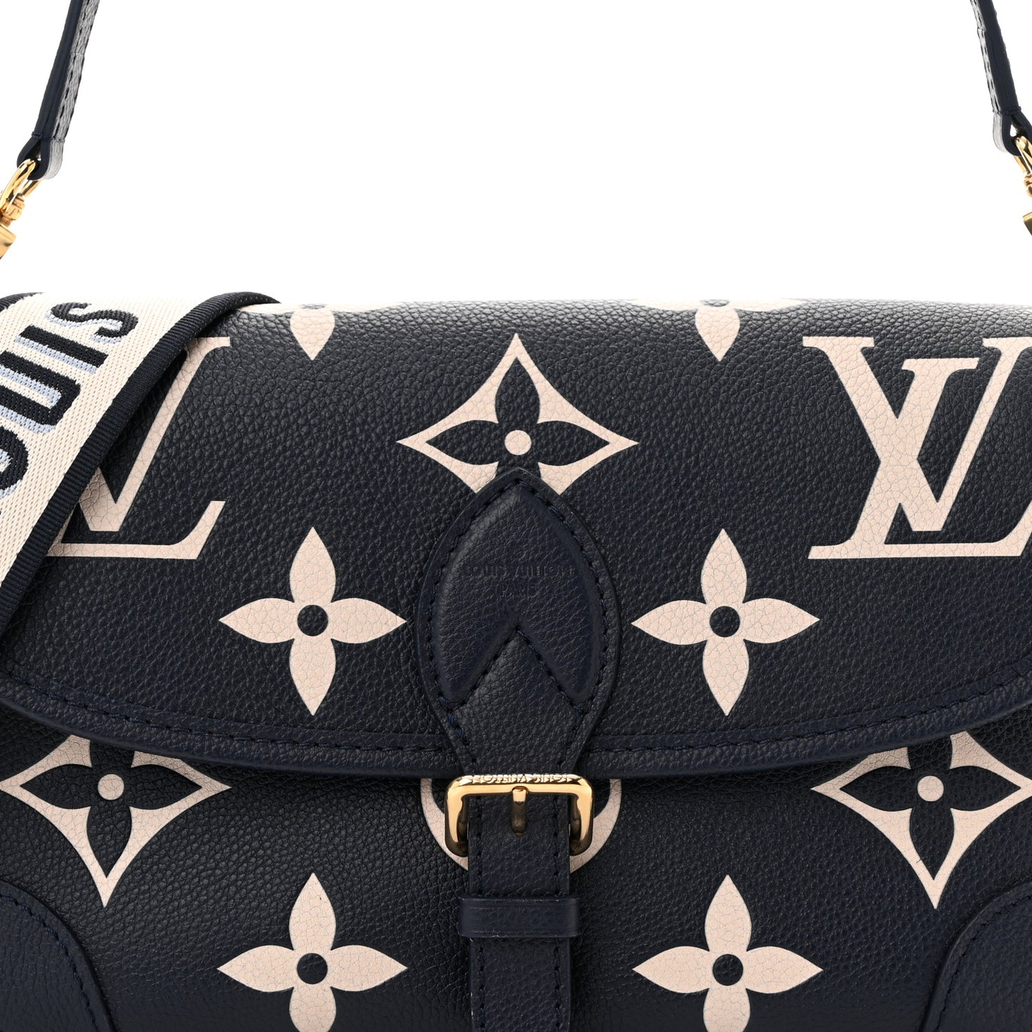 Empreinte Giant Monogram Diane Navy Creme