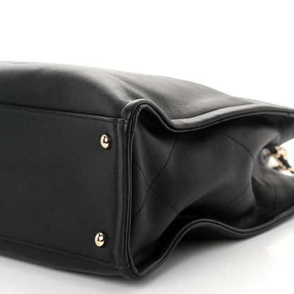 Chanel Calfskin CC Zipped Shopping Tote Black 9 of 9