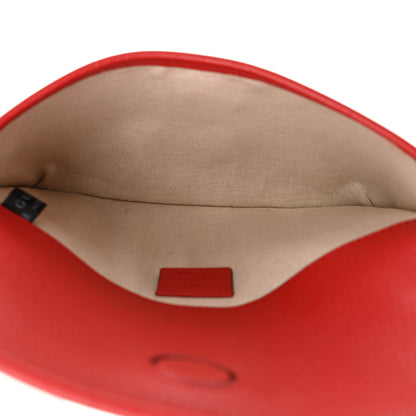 Gucci GG Supreme Monogram Apple Interlocking G Belt Bag Beige Multicolor Lobster Red 5 of 10