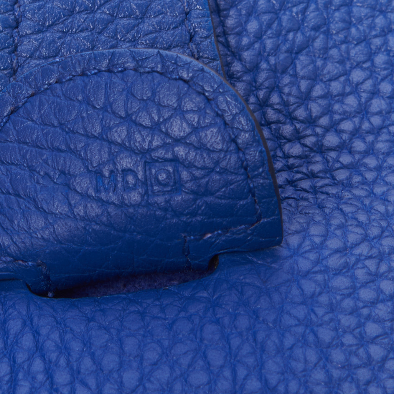 Hermes Taurillon Clemence Evelyne III GM Bleu Electrique 8 of 14