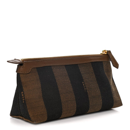 Fendi Pequin Vitello Pouch Tobacco Foresta 3 of 13