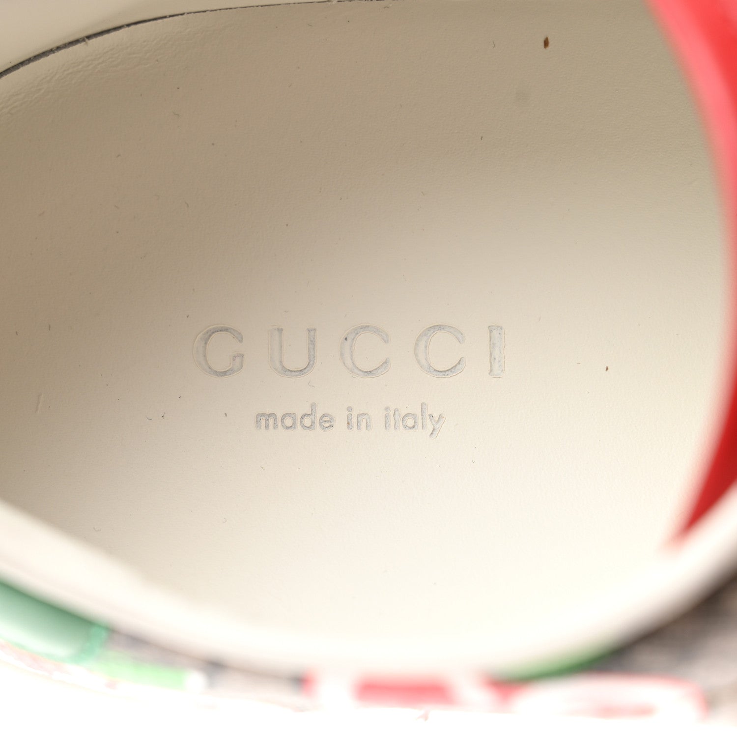 Gucci GG Supreme Monogram Apple Womens Ace Sneakers 36 Red 7 of 10