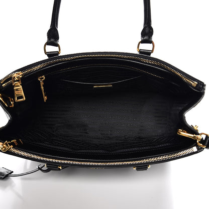 Prada Saffiano Medium Galleria Double Zip Tote Black 6 of 9