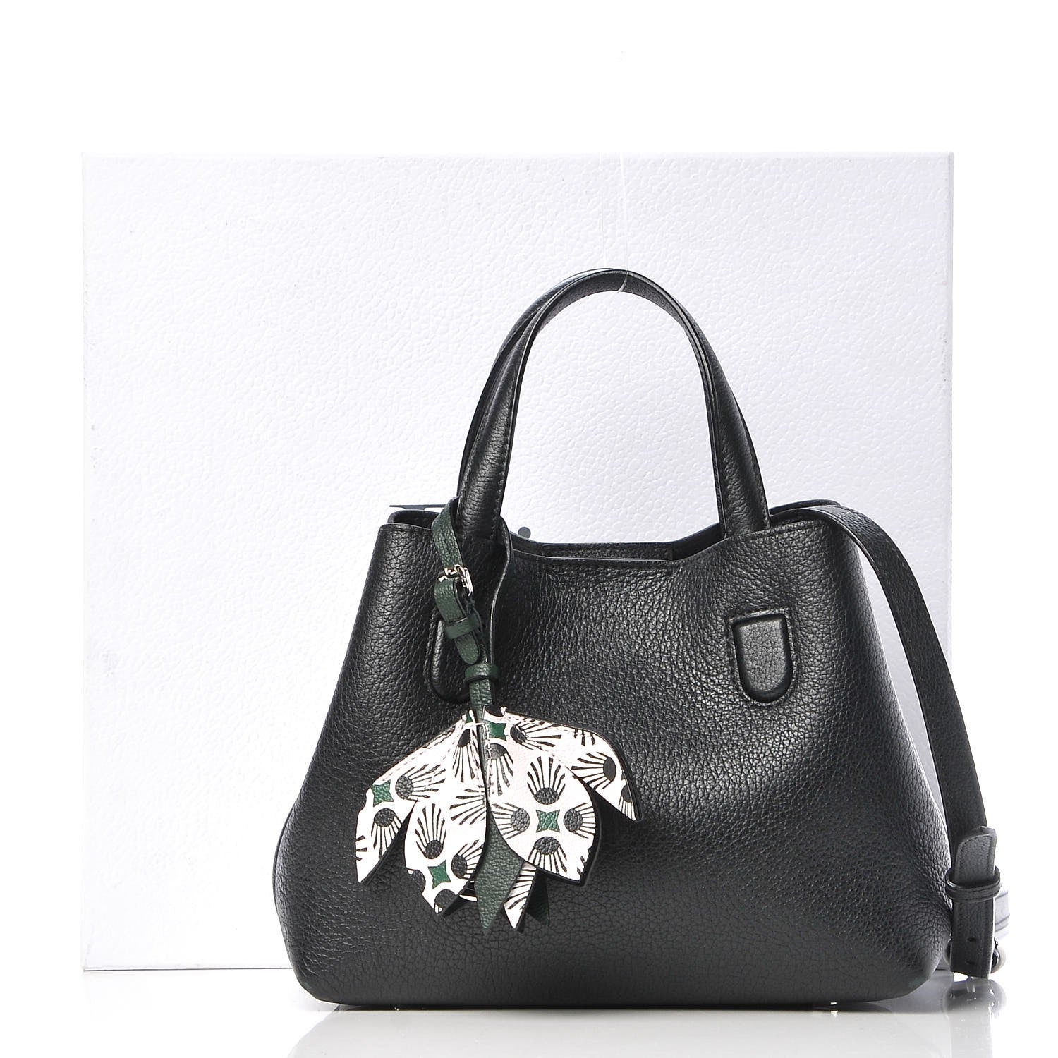 Christian Dior Grained Calfskin Small Blossom Tote Black 12 of 12