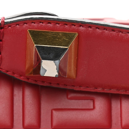 Fendi Vitello Liberty FF 1974 Embossed Kan I Shoulder Bag Fragola 11 of 17