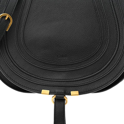 Chloe Calfskin Medium Marcie Round Crossbody Bag Black 8 of 10