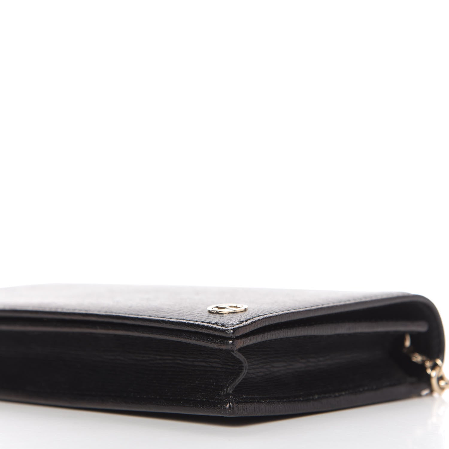 Gucci Textured Calfskin Medium Betty Chain Wallet Black 7 of 10