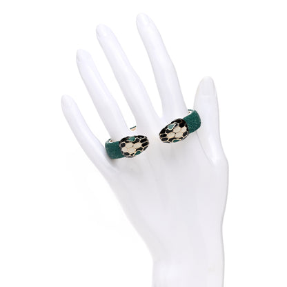 Bulgari Galuchat Serpenti Forever Bracelet Green 3 of 5