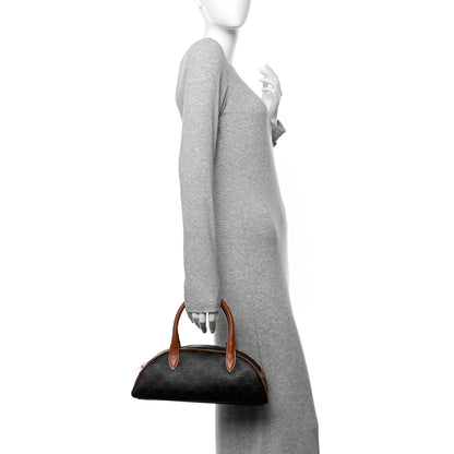 Celine Triomphe Canvas Calfskin Medium Teckel Triomphe Bag Tan 2 of 10