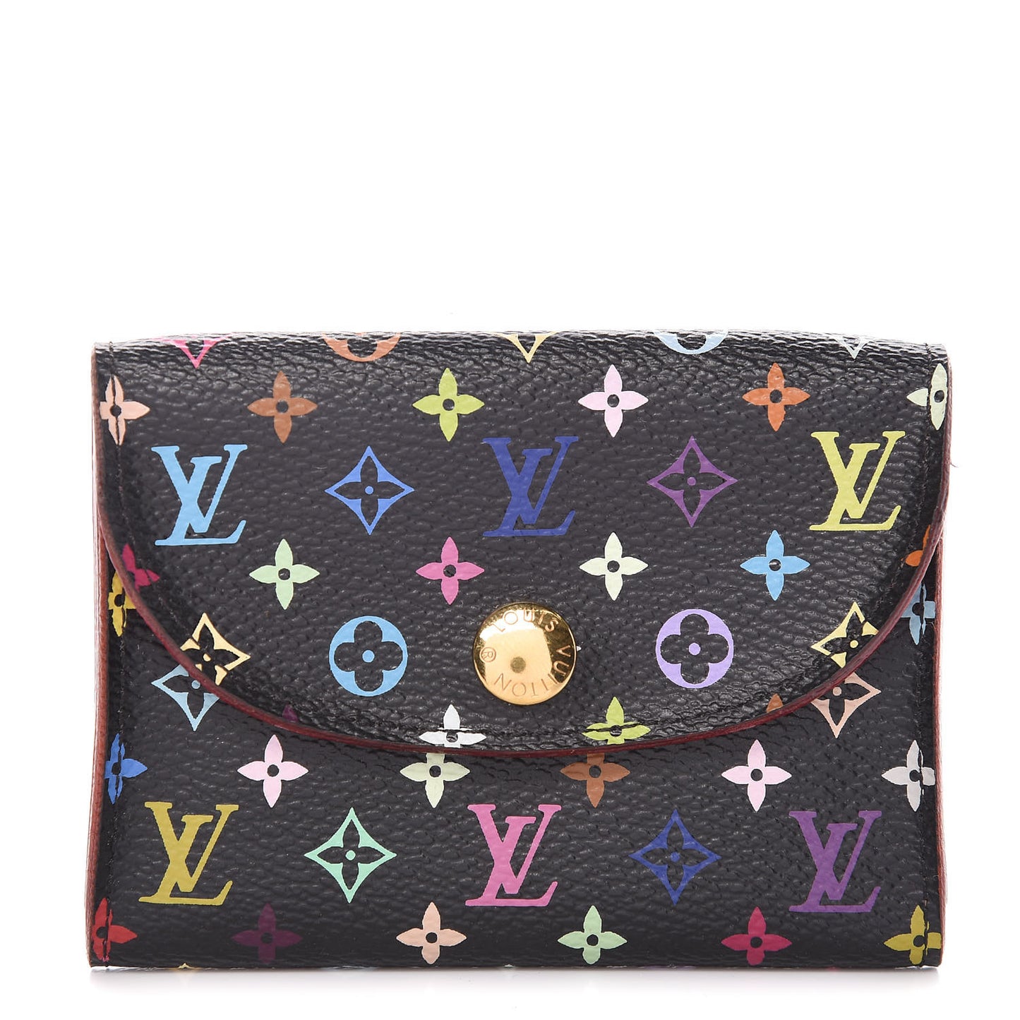 Monogram Multicolor Business Card Holder Black Grenade