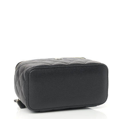 Chanel Caviar Quilted Small Vanity Case With Chain Black 4 of 9