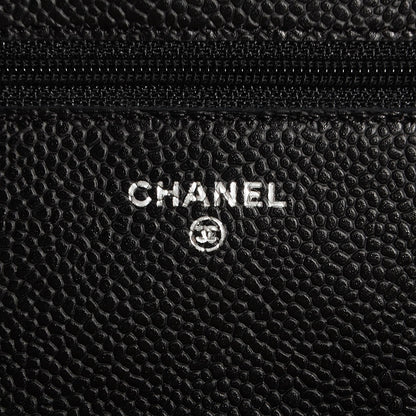Chanel Caviar Quilted Wallet On Chain WOC Black 6 of 8