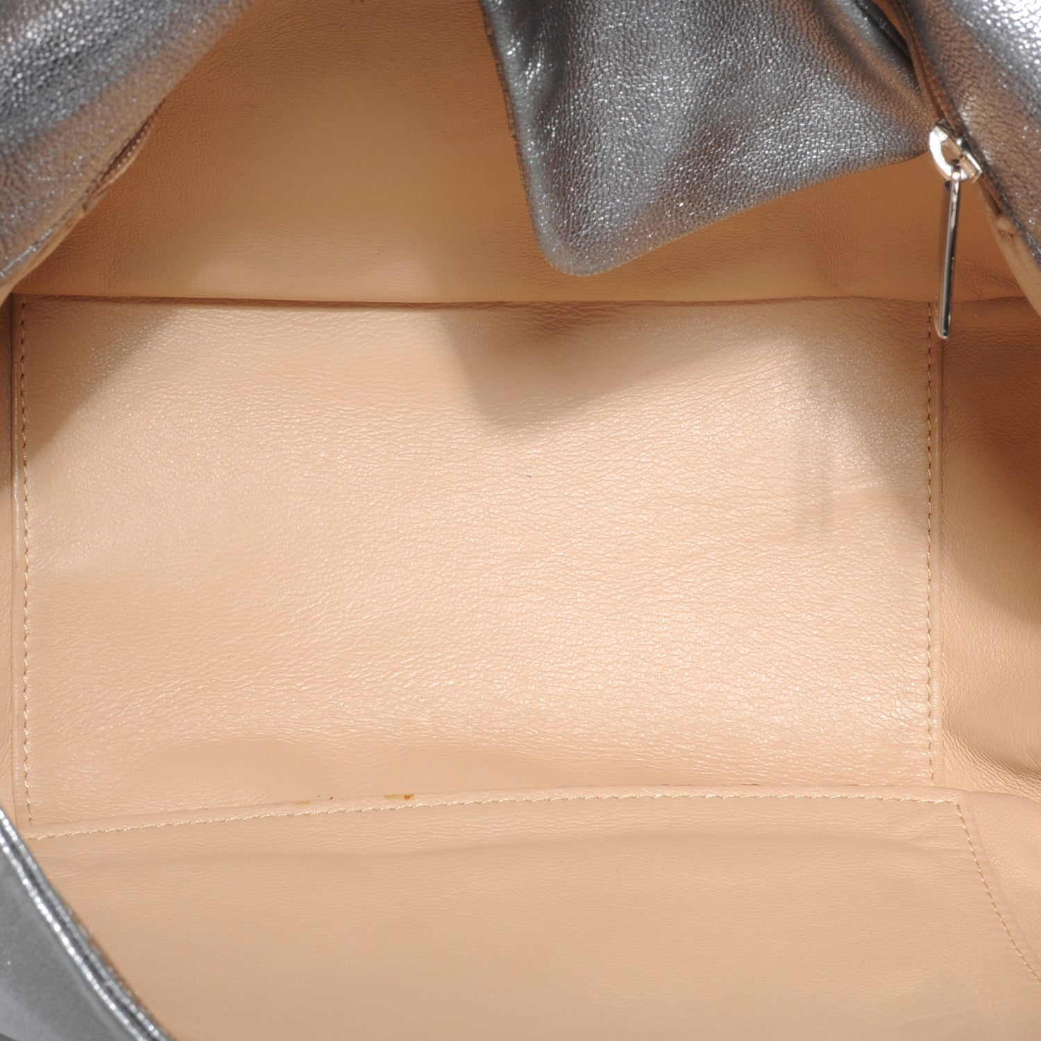 Chanel Luxe Ligne Flap Bag Silver 6 of 8
