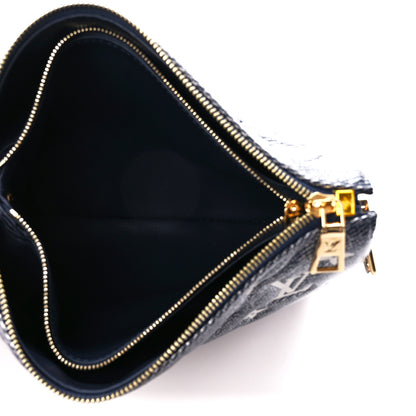 Louis Vuitton Lambskin Printed Monoglam Coussin PM Blue 5 of 10