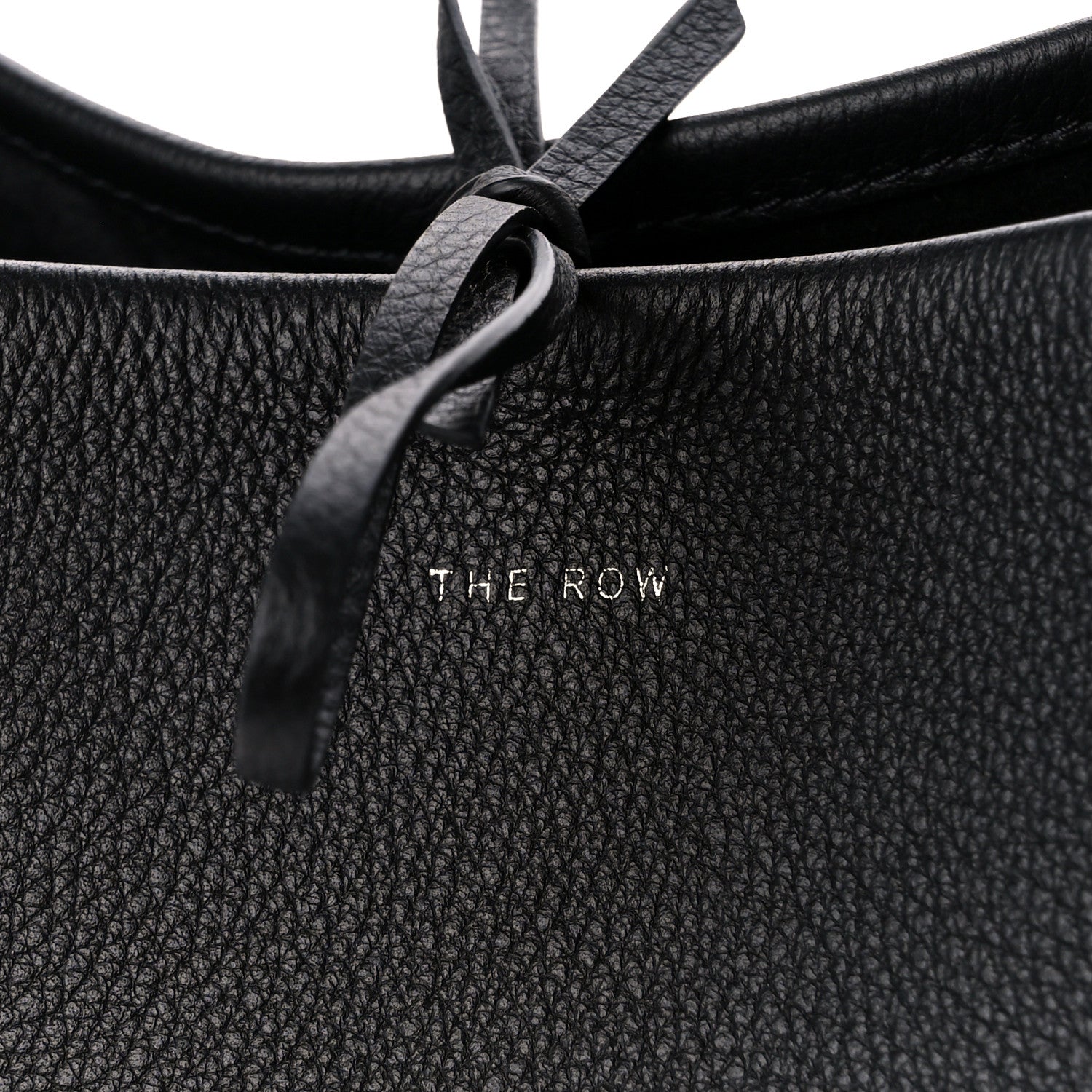 The Row Grained Calfskin Medium N/S Park Tote Black 6 of 9