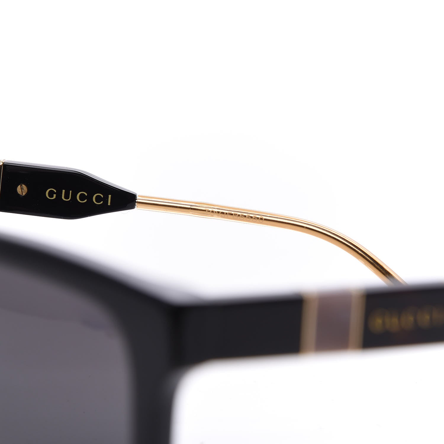 Gucci Acetate Square Sunglasses GG0599SA Black Tortoiseshell Pearlescent 6 of 10