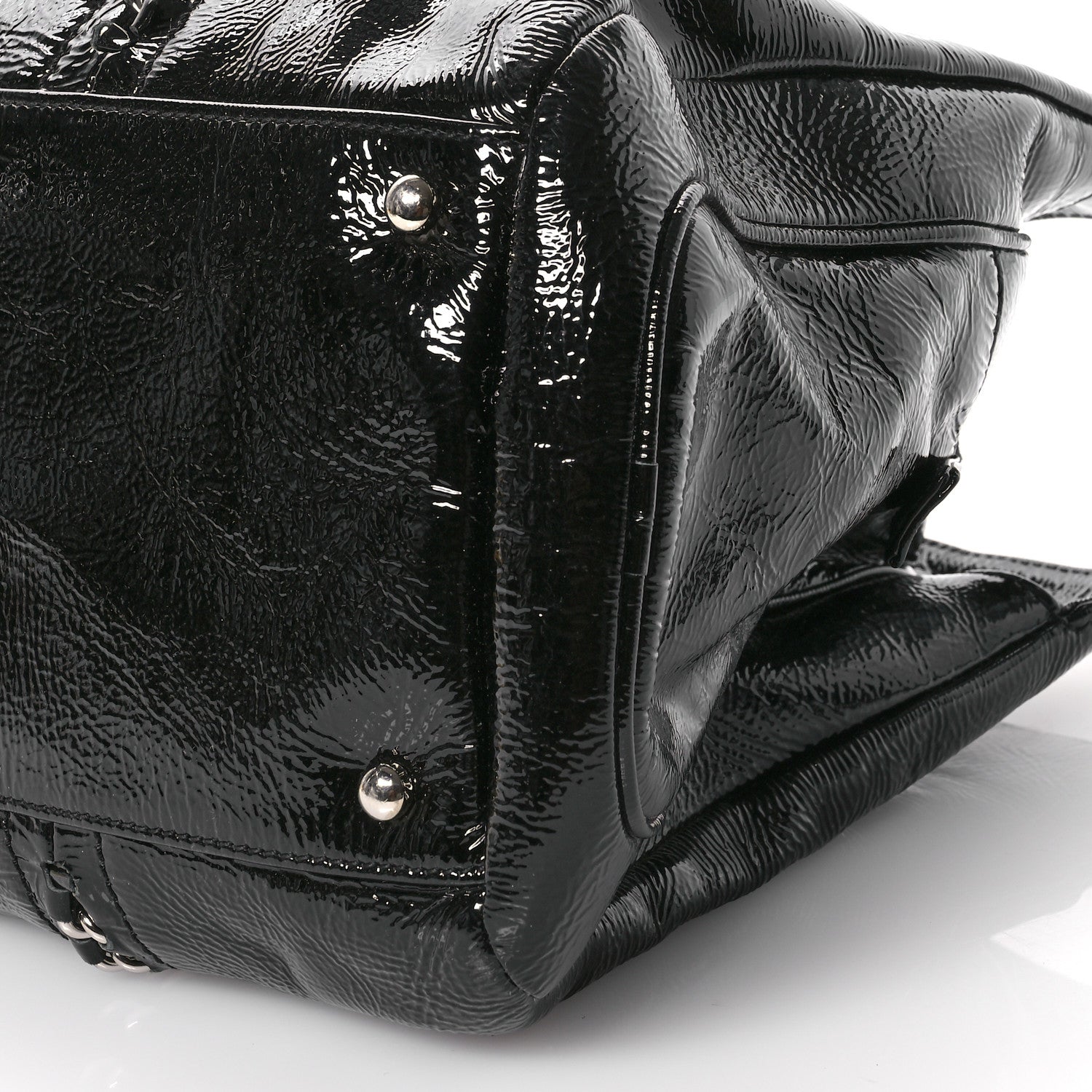 Chanel Patent Calfskin Large Luxe Ligne Tote Black 10 of 13