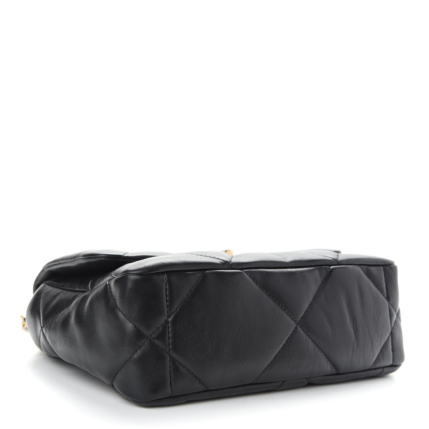 Lambskin Quilted Medium Chanel 19 Flap Black