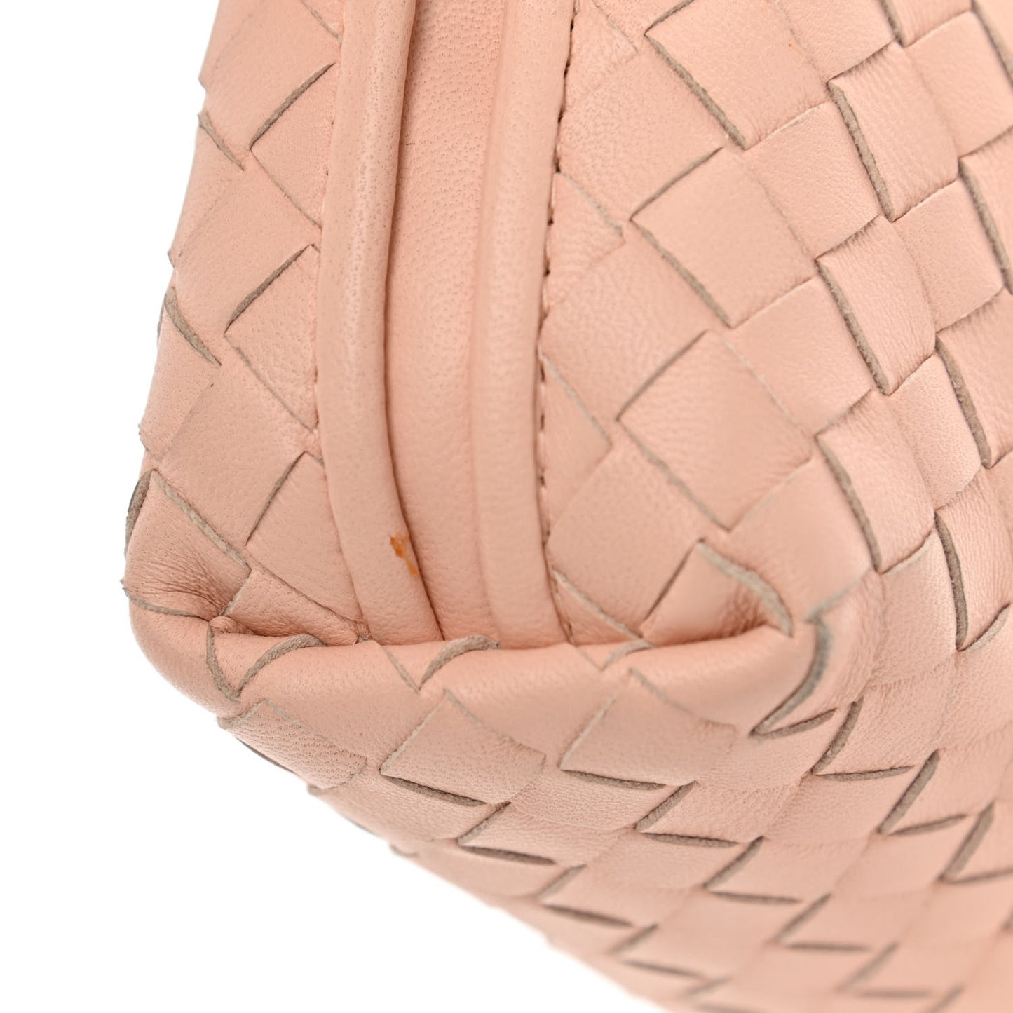 Nappa Intrecciato Nodini Crossbody Messenger Nude